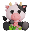 پیش‌نمایش فایل cow-9722177 از پک حیوانات و غذا