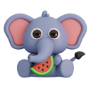 پیش‌نمایش فایل elephant-9722165 از پک حیوانات و غذا