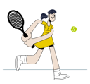 پیش‌نمایش فایل girl-playing-tennis-5991594 از پک ورزش ها