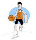 پیش‌نمایش فایل man-playing-basketball-5991586 از پک ورزش ها