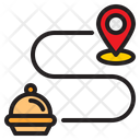 پیش‌نمایش فایل food-delivery-route-3128324 از پک تحویل غذا