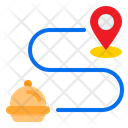 پیش‌نمایش فایل food-delivery-route-3128374 از پک تحویل غذا