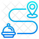 پیش‌نمایش فایل food-delivery-route-3128424 از پک تحویل غذا
