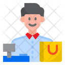 پیش‌نمایش فایل man-cashier-4244174 از پک خرید آنلاین