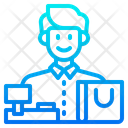 پیش‌نمایش فایل man-cashier-4244224 از پک خرید آنلاین