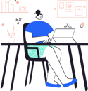 پیش‌نمایش فایل business-woman-working-on-laptop-3295924 از پک ویدیلی – رنگارنگ