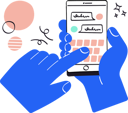 پیش‌نمایش فایل chatting-on-social-media-3295916 از پک ویدیلی – رنگارنگ