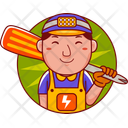 پیش‌نمایش فایل electrician-8563838 از پک شخصیت مرد کارگر
