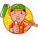 پیش‌نمایش فایل painter-8563858 از پک شخصیت مرد کارگر