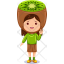 پیش‌نمایش فایل girl-kids-kiwi-character-9313646 از پک شخصیت میوه ای دختر بچه