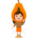 پیش‌نمایش فایل girl-kids-papaya-character-9313651 از پک شخصیت میوه ای دختر بچه