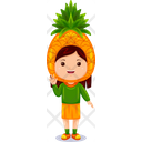 پیش‌نمایش فایل girl-kids-pineapple-character-9313653 از پک شخصیت میوه ای دختر بچه
