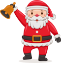 پیش‌نمایش فایل cute-santa-claus-ringing-bells-7210317 از پک بابا نوئل