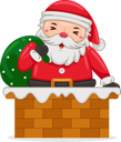 پیش‌نمایش فایل santa-claus-enters-through-the-chimney-7210313 از پک بابا نوئل
