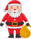 پیش‌نمایش فایل santa-claus-with-christmas-present-7210314 از پک بابا نوئل