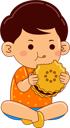 پیش‌نمایش فایل boy-eating-biscuit-9069582 از پک پسر در حال خوردن