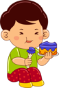 پیش‌نمایش فایل boy-eating-cake-9069585 از پک پسر در حال خوردن