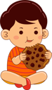 پیش‌نمایش فایل boy-eating-cookies-9069587 از پک پسر در حال خوردن