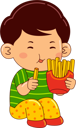 پیش‌نمایش فایل boy-eating-fries-9069591 از پک پسر در حال خوردن