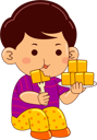 پیش‌نمایش فایل boy-eating-mango-9080511 از پک پسر در حال خوردن