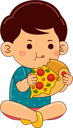 پیش‌نمایش فایل boy-eating-pizza-9069597 از پک پسر در حال خوردن