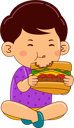 پیش‌نمایش فایل boy-eating-sandwich-9069598 از پک پسر در حال خوردن