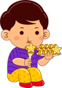 پیش‌نمایش فایل boy-eating-star-fruit-9080523 از پک پسر در حال خوردن