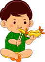 پیش‌نمایش فایل boy-eating-tempura-9069604 از پک پسر در حال خوردن
