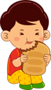 پیش‌نمایش فایل boy-eating-toast-bread-9069583 از پک پسر در حال خوردن