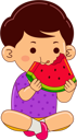پیش‌نمایش فایل boy-eating-watermelon-9080527 از پک پسر در حال خوردن