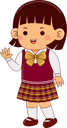 پیش‌نمایش فایل girl-child-in-uniform-9069643 از پک کودکان در لباس مدرسه