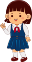 پیش‌نمایش فایل girl-in-school-uniform-9069640 از پک کودکان در لباس مدرسه