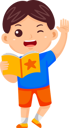 پیش‌نمایش فایل boy-holding-book-and-waving-hand-9080753 از پک پسر بچه‌ها بازگشته به مدرسه
