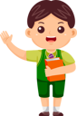 پیش‌نمایش فایل boy-kid-waving-hand-with-book-9080781 از پک پسر بچه‌ها بازگشته به مدرسه