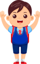 پیش‌نمایش فایل boy-kid-wear-uniform-raising-hand-9080767 از پک پسر بچه‌ها بازگشته به مدرسه