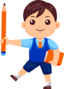 پیش‌نمایش فایل boy-kid-with-book-and-pencil-9080775 از پک پسر بچه‌ها بازگشته به مدرسه