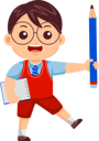 پیش‌نمایش فایل boy-kid-with-notes-and-pencil-9080778 از پک پسر بچه‌ها بازگشته به مدرسه