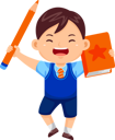 پیش‌نمایش فایل boy-kids-with-book-and-pencil-9080771 از پک پسر بچه‌ها بازگشته به مدرسه