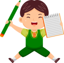 پیش‌نمایش فایل boy-kids-with-notes-and-pencil-9080773 از پک پسر بچه‌ها بازگشته به مدرسه