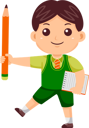 پیش‌نمایش فایل little-boy-with-notes-and-pencil-9080777 از پک پسر بچه‌ها بازگشته به مدرسه