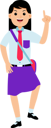 پیش‌نمایش فایل girl-student-raising-finger-9318672 از پک دانش آموز با یونیفرم
