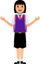 پیش‌نمایش فایل girl-teenager-student-9318675 از پک دانش آموز با یونیفرم