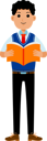 پیش‌نمایش فایل male-student-reading-book-9318663 از پک دانش آموز با یونیفرم