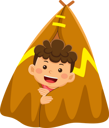 پیش‌نمایش فایل boy-camping-9318248 از پک فعالیت روزانه کودکان