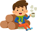 پیش‌نمایش فایل boy-drinking-coffee-9318255 از پک فعالیت روزانه کودکان