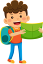 پیش‌نمایش فایل boy-looking-for-location-with-map-9318258 از پک فعالیت روزانه کودکان