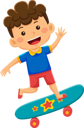پیش‌نمایش فایل boy-playing-skateboard-9317155 از پک فعالیت روزانه کودکان