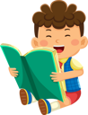 پیش‌نمایش فایل boy-reading-book-9317159 از پک فعالیت روزانه کودکان