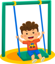 پیش‌نمایش فایل boy-sitting-on-a-swing-9318262 از پک فعالیت روزانه کودکان