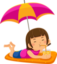 پیش‌نمایش فایل girl-drink-ice-in-summer-9318261 از پک فعالیت روزانه کودکان